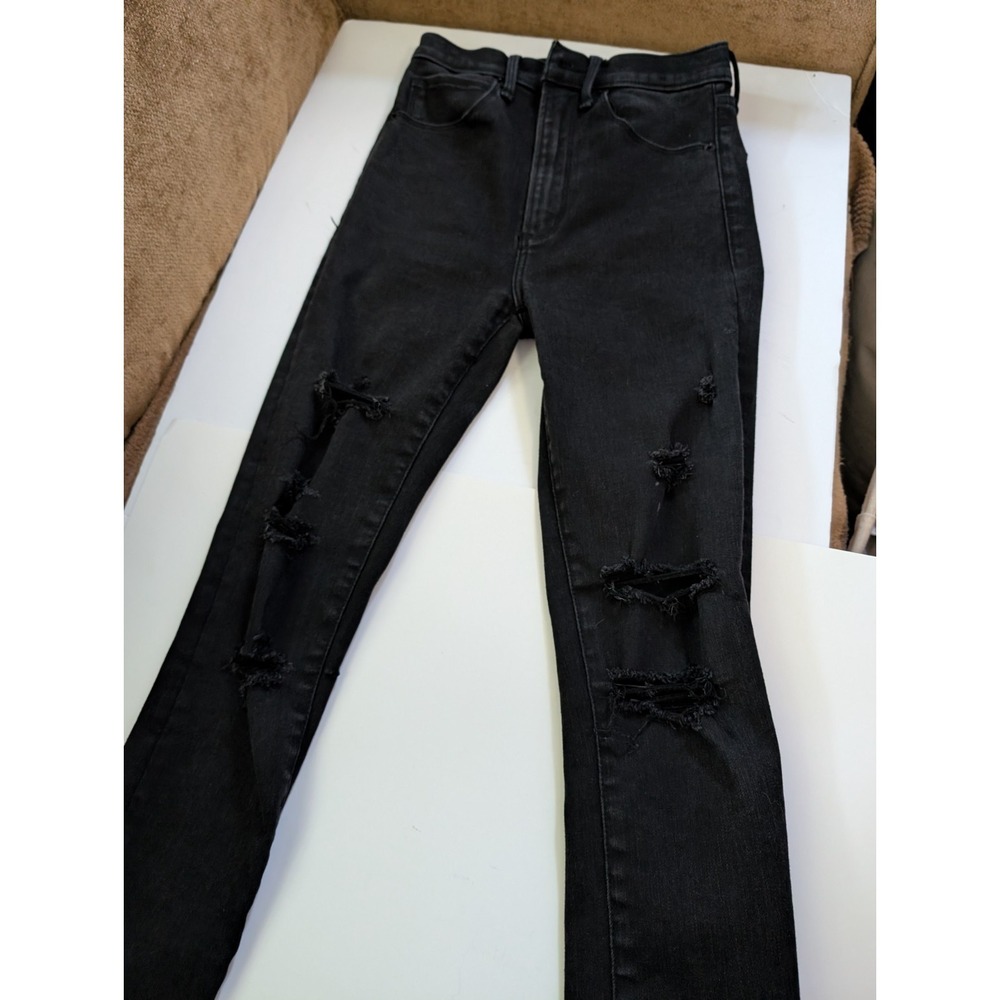 Abercrombie and Fitch Women's Black Ultra high rise skinny ankle  jeans XXS/00